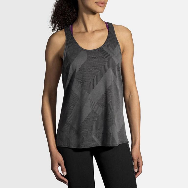 Brooks Array Hardlooptanktop voor Dames Grijs (LWFEX-6051)